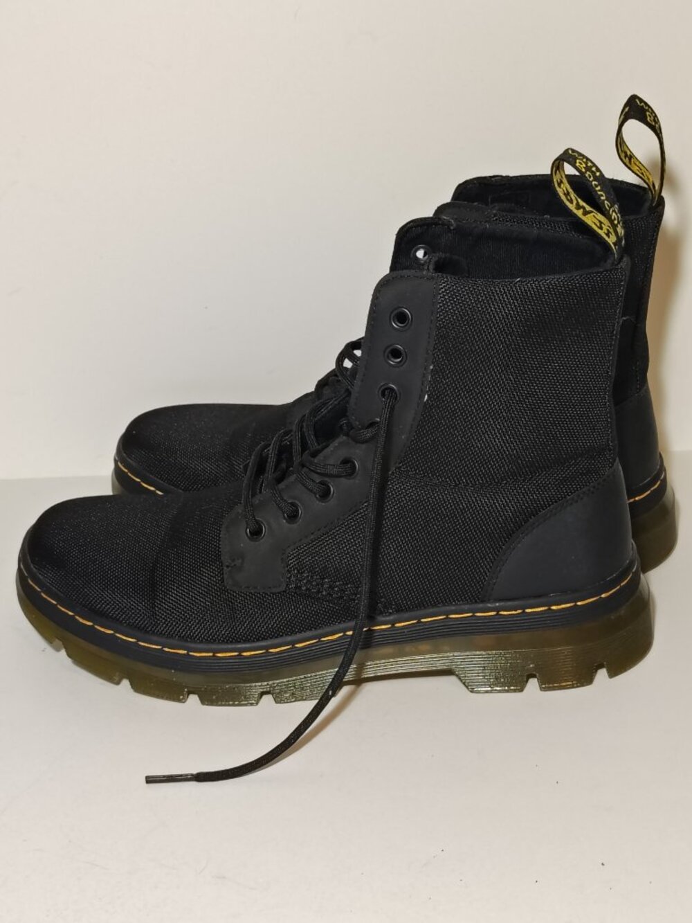Dr Doc Martens Combs Tech II Boots Black Tactical Ripstop Lace Up M9 - W10
